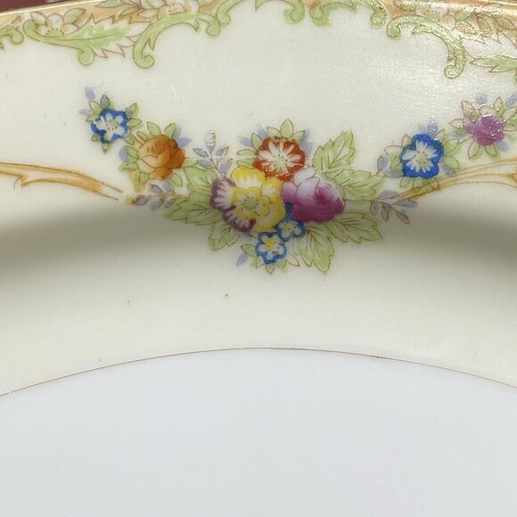Empress China Floral Gold Trim Oval Platter 12" X 8.5" Hand-painted Japan Vtg - Picture 6 of 8